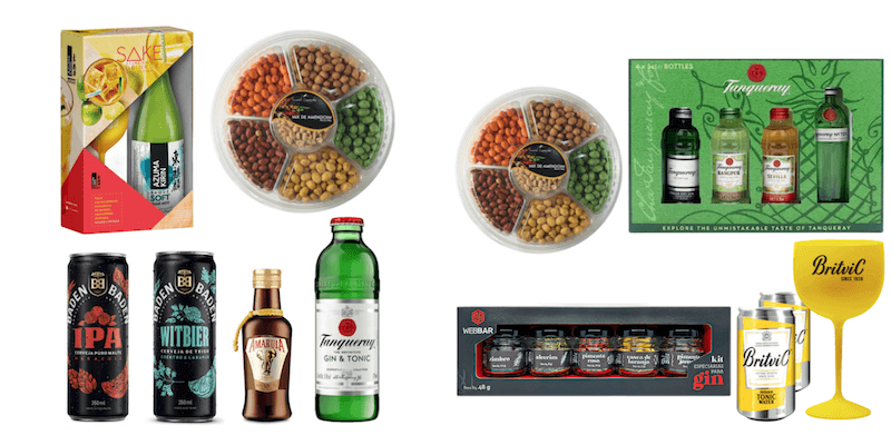 Combo de bebidas e outros adicionais