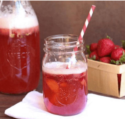 Sangria com morangos